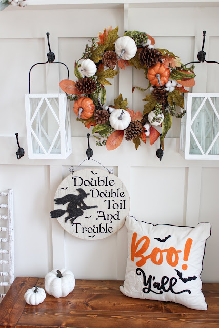 Our Halloween Decorations with Christmas Tree Shops!