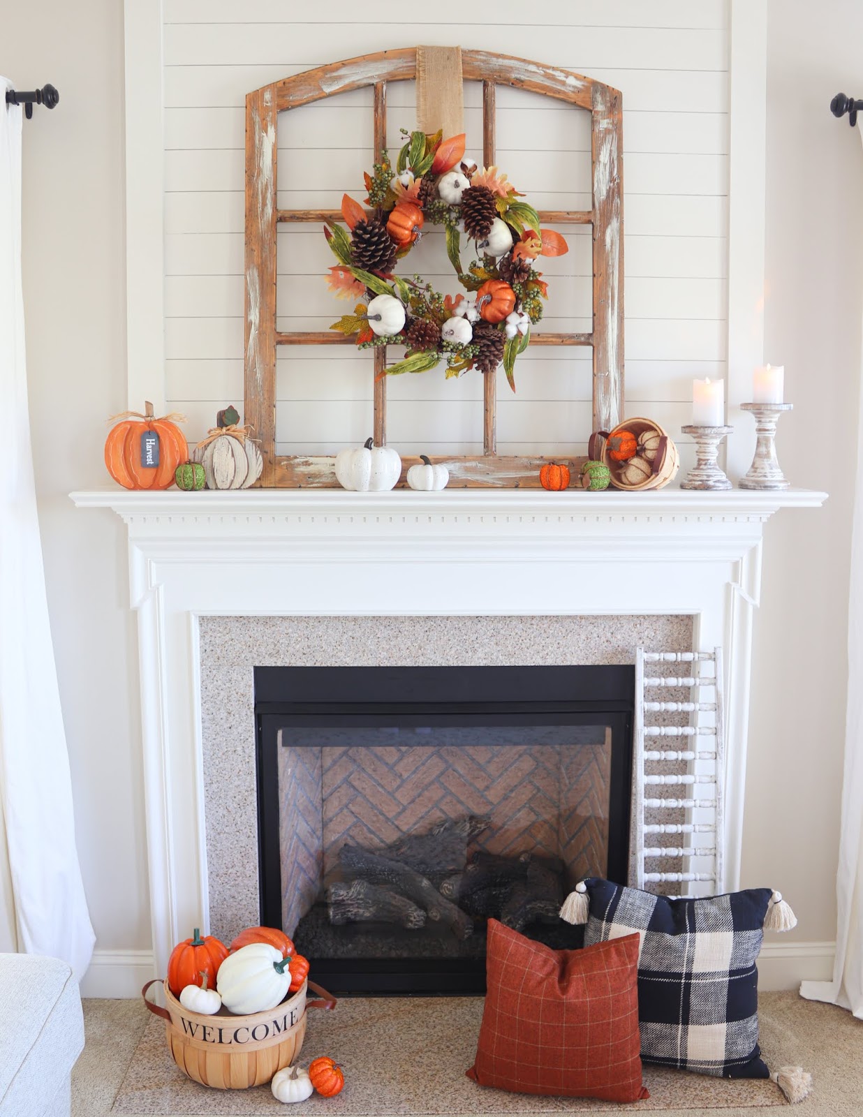 Fall Mantle Decor with Christmas Tree Shops andThat!