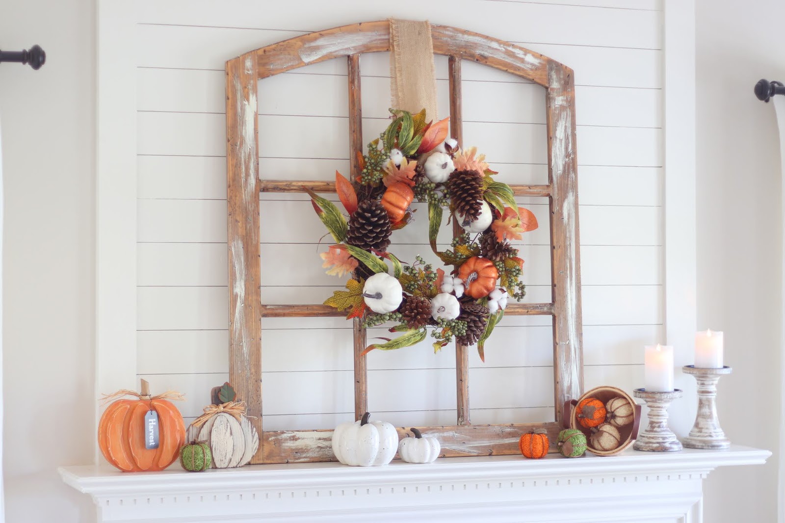 Fall Mantle Decor with Christmas Tree Shops andThat!