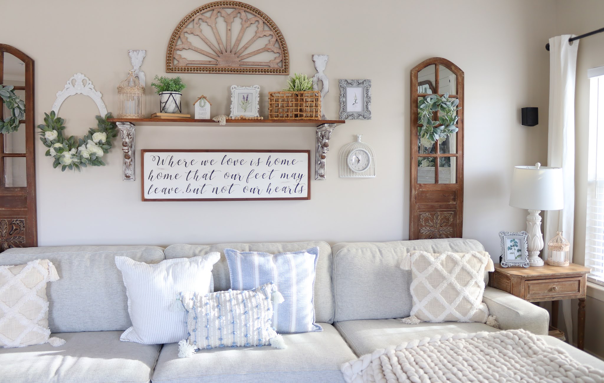 Living Room Refresh for Spring with Petal and Stone at Christmas Tree Shops andThat!