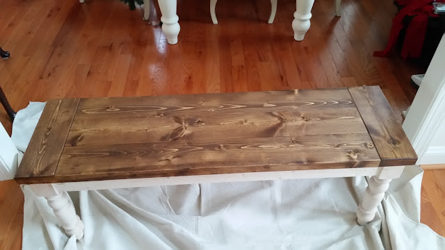 DIY Farmhouse Bench Tutorial | BentleyBlonde