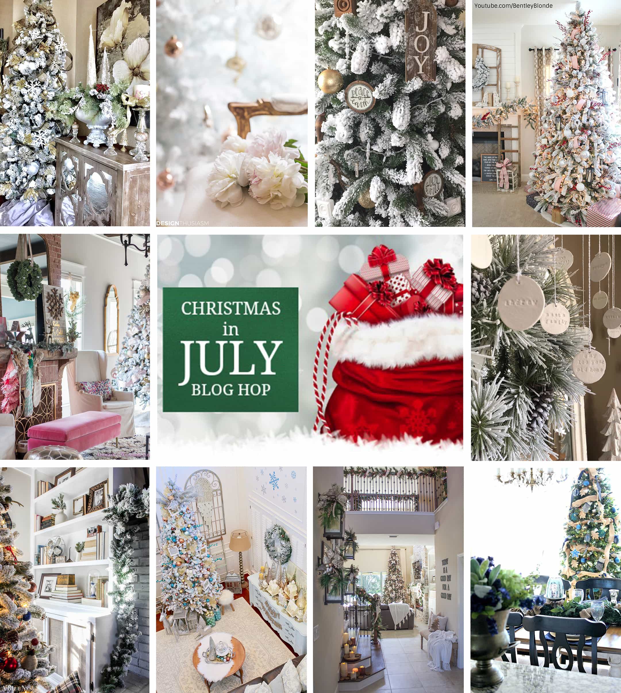 Christmas in July collage