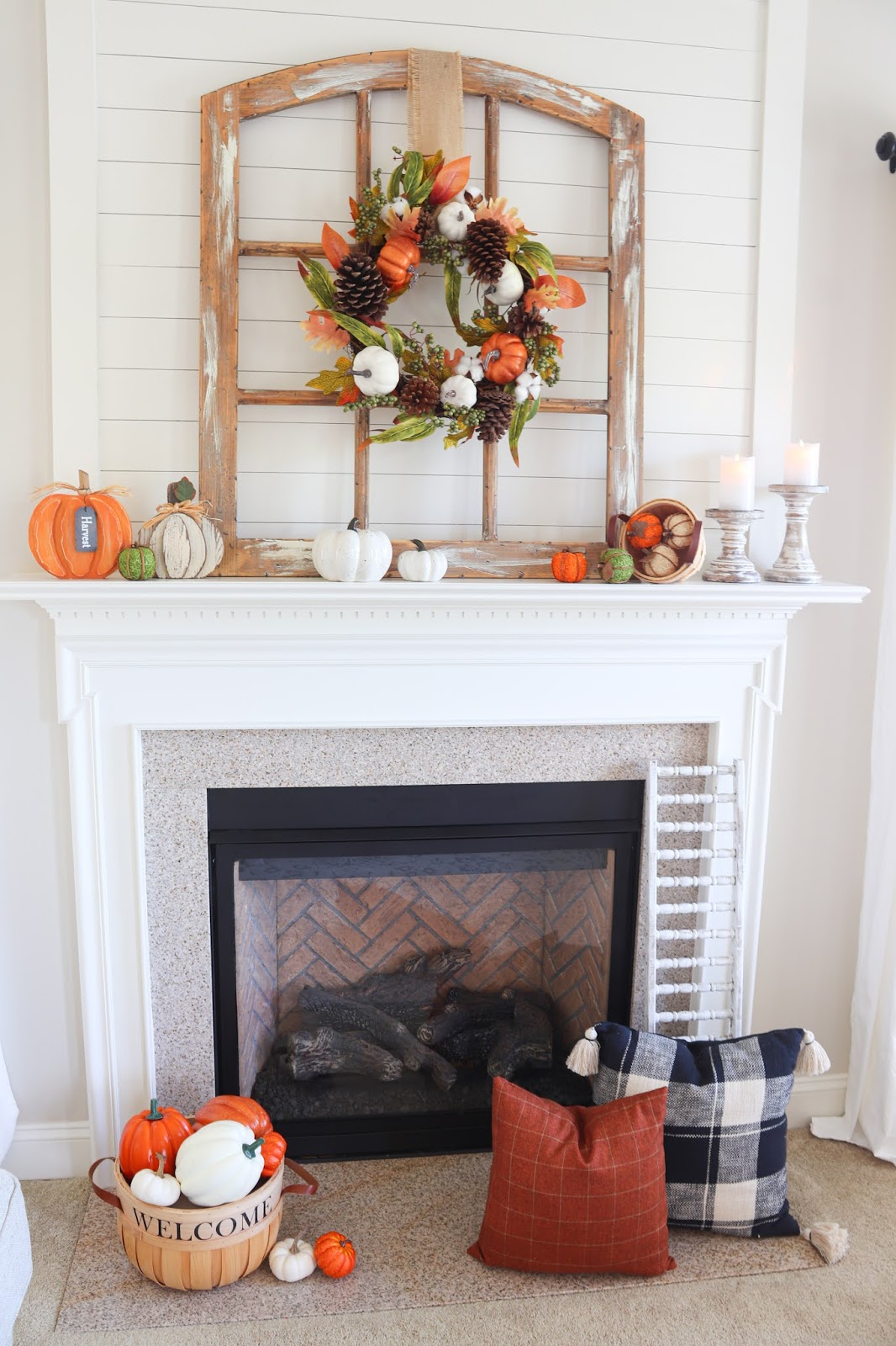Fall Mantle Decor with Christmas Tree Shops andThat!