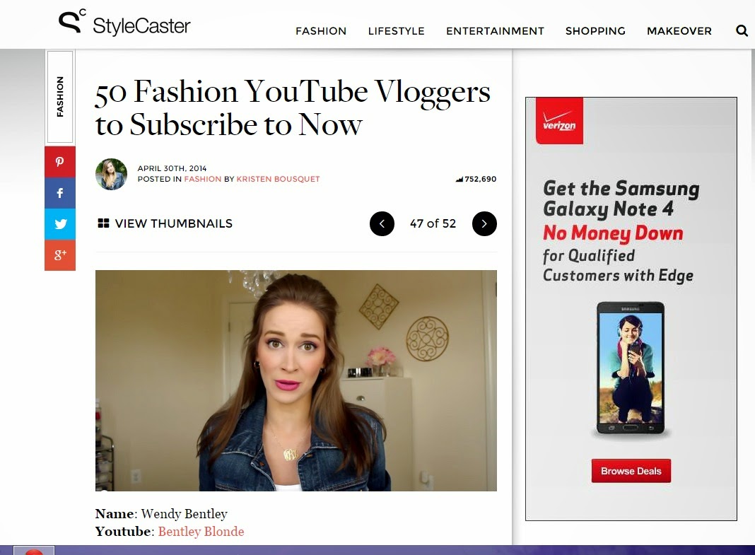 BentleyBlonde has been Featured at....