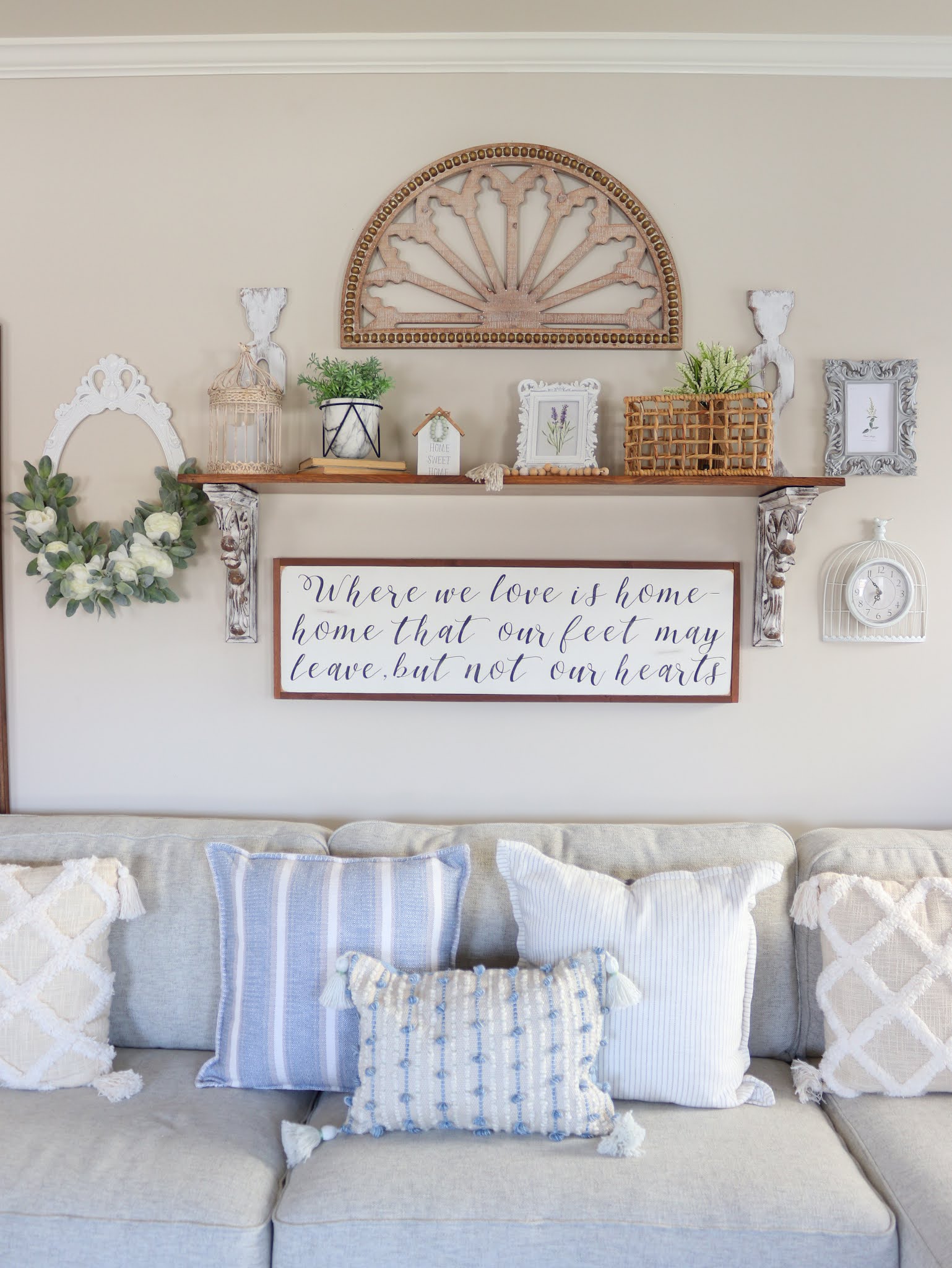 Living Room Refresh for Spring with Petal and Stone at Christmas Tree Shops andThat!