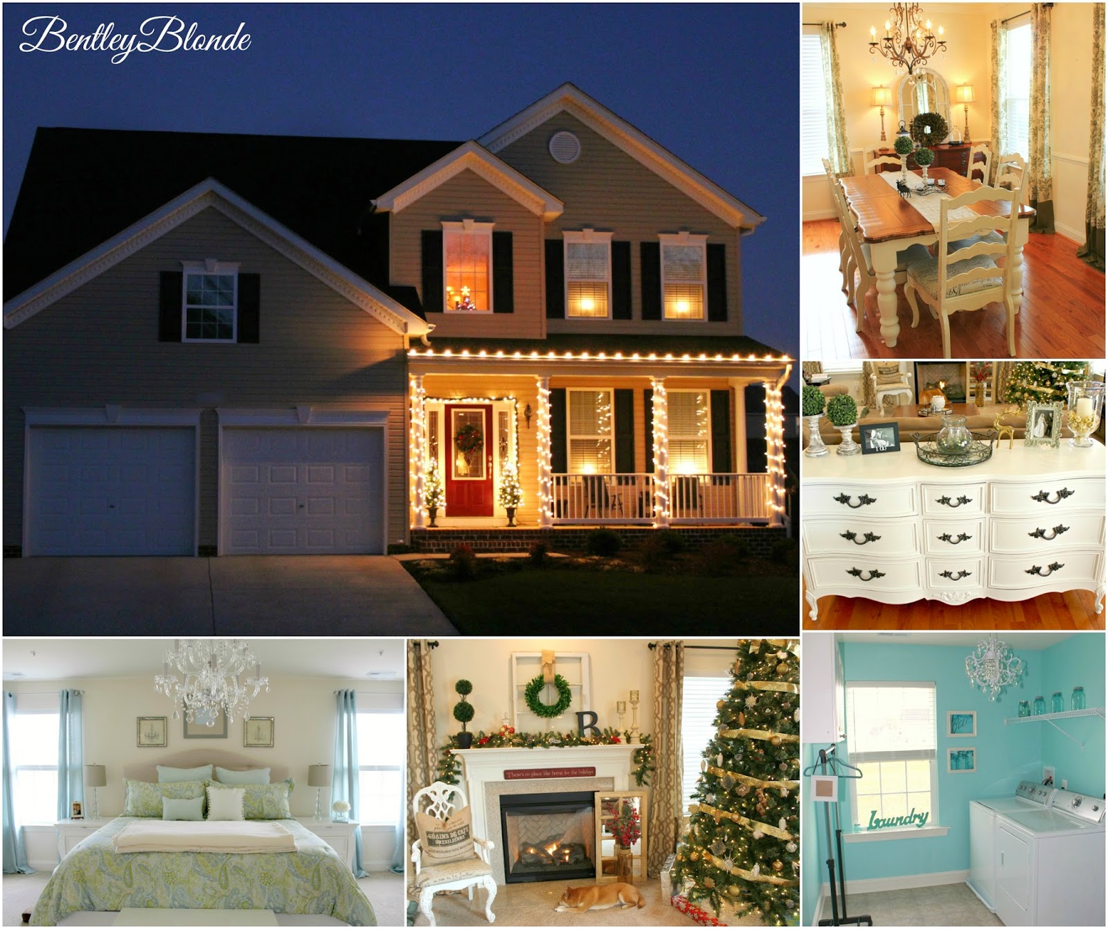 House Tour (Updated!) Holiday Home Decor | BentleyBlonde