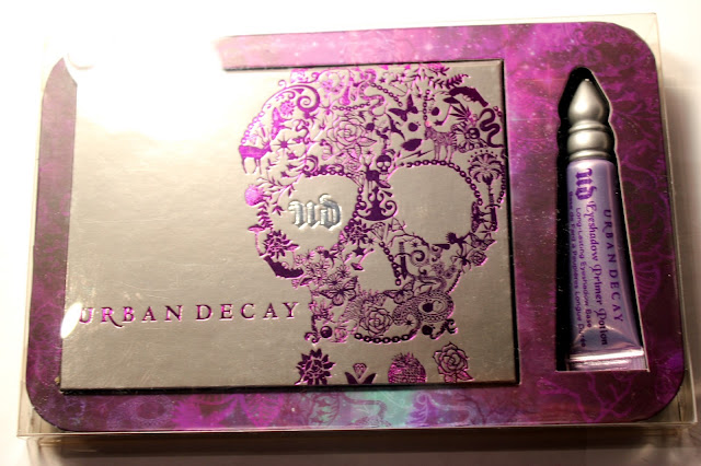 urban decay naked skin foundation, beauty balm, flushed palette & ammo palette