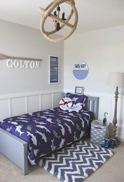 Shark Themed Room Refresh feat Christmas Tree Shops andThat! new Kids Collection!