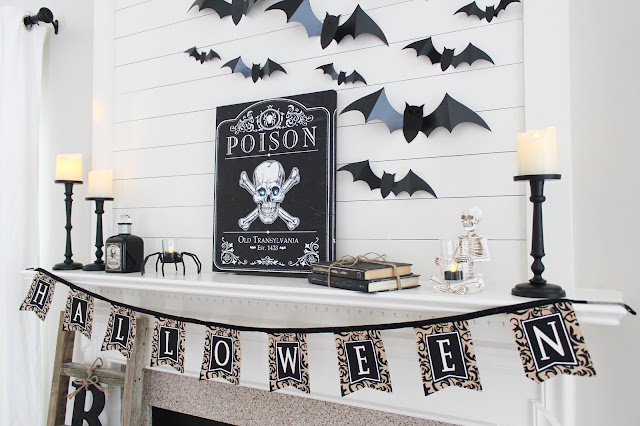 Our Halloween Decorations with Christmas Tree Shops!
