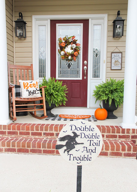 Our Halloween Decorations with Christmas Tree Shops!
