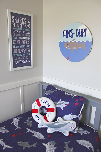 Shark Themed Room Refresh feat Christmas Tree Shops andThat! new Kids Collection!