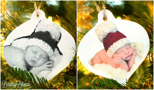 DIY Photo Transfer Ornaments