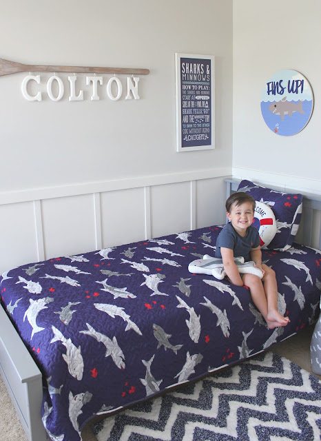 Shark Themed Room Refresh feat Christmas Tree Shops andThat! new Kids Collection!