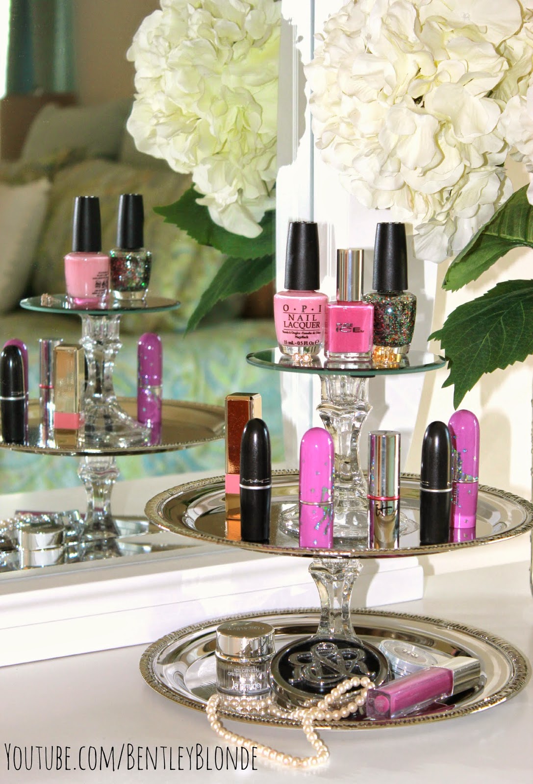 Dollar Store DIY | Makeup & Jewelry Stand