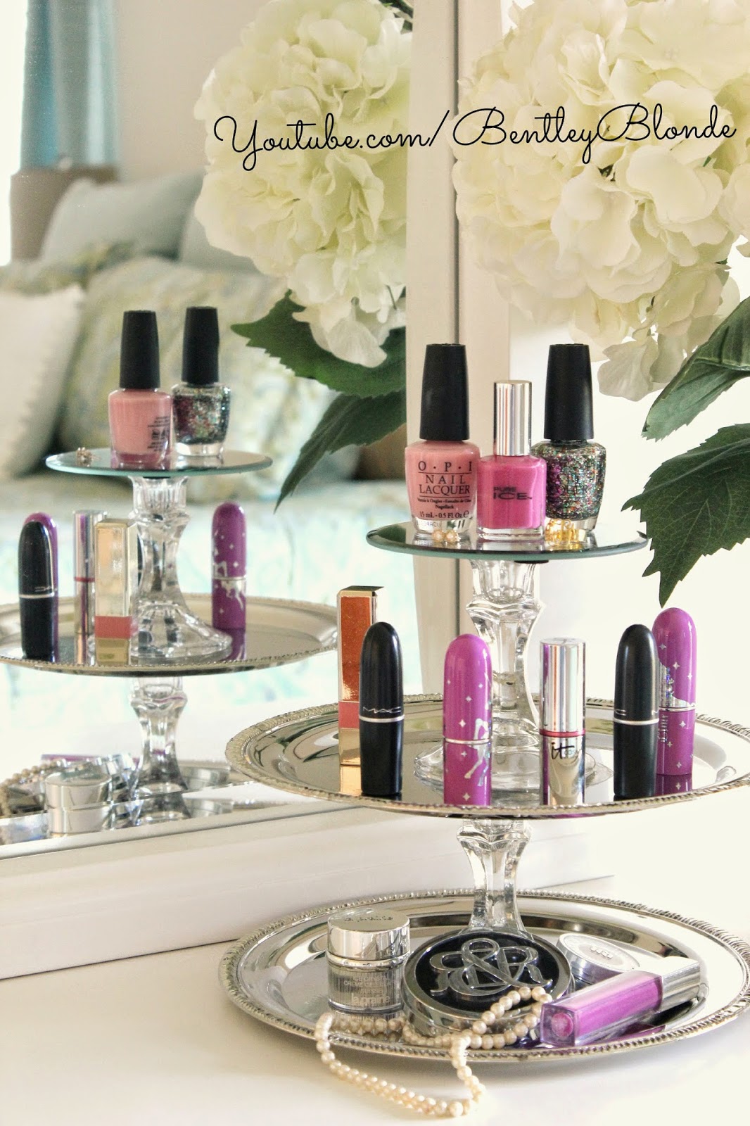 Dollar Store DIY | Makeup & Jewelry Stand