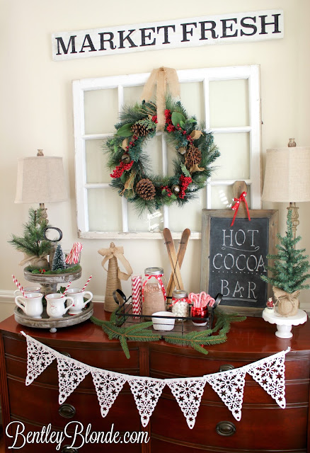 Holiday Brunch | Holiday Table Setting, Hot Cocoa Bar & Decor!